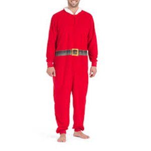 Holiday #FamJams Mens Santa Microfleece Sleepwear